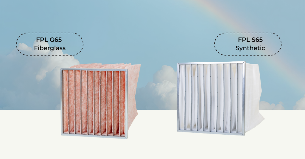 Fiberglass filter vs synthetic